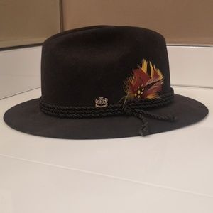 Biltmore Mens Vintage Fedora Hat, sz Large